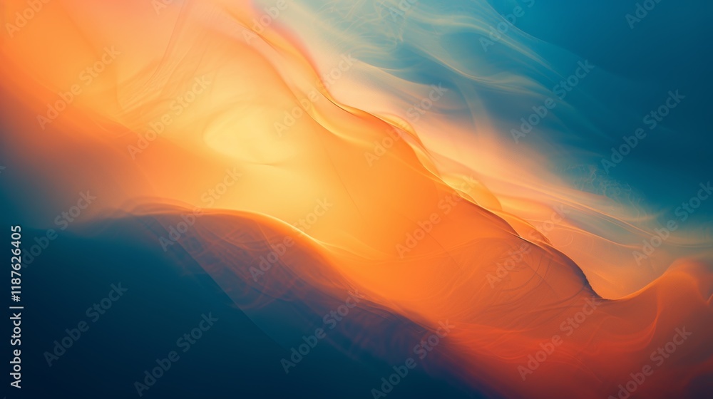 Fototapeta premium Abstract Sunset Cloudscape Wallpaper