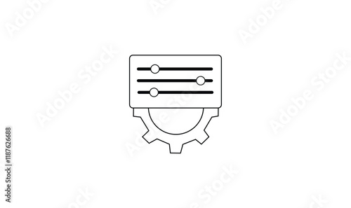 Settings icon vector design