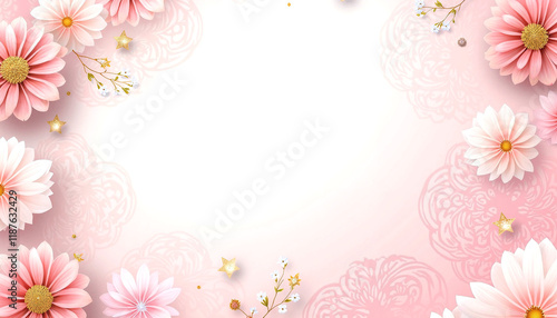 Elegant floral background with pastel tones for International Women’s Day