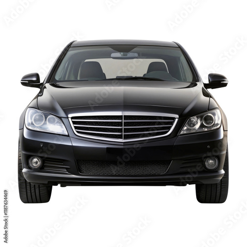 car isolated on transparent white background, clipping path