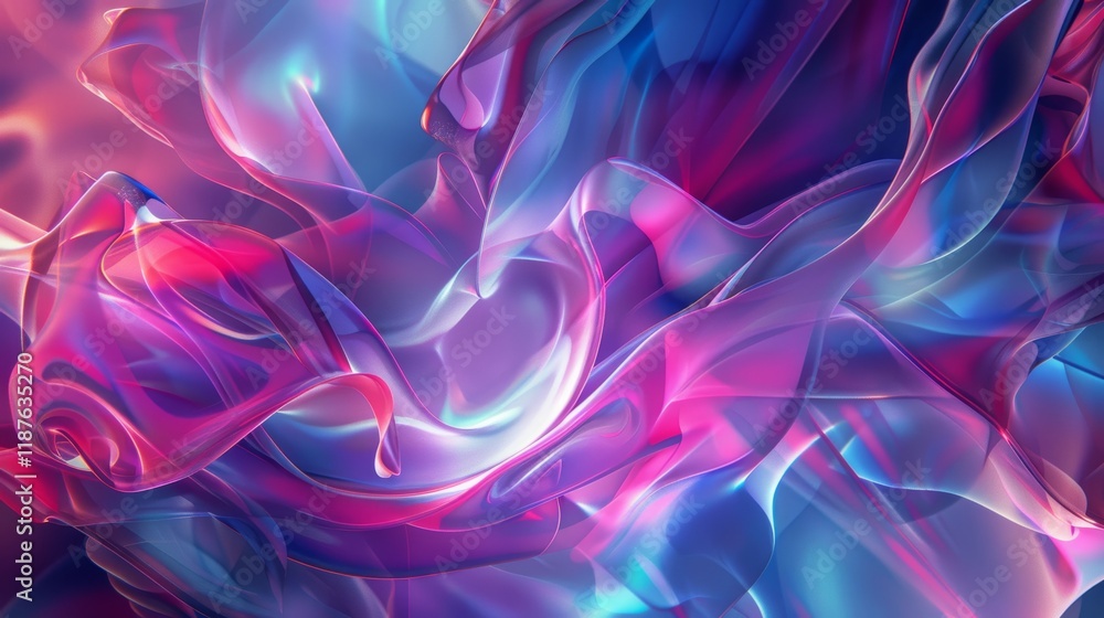 Fototapeta premium Abstract Fluid Neon Wallpaper