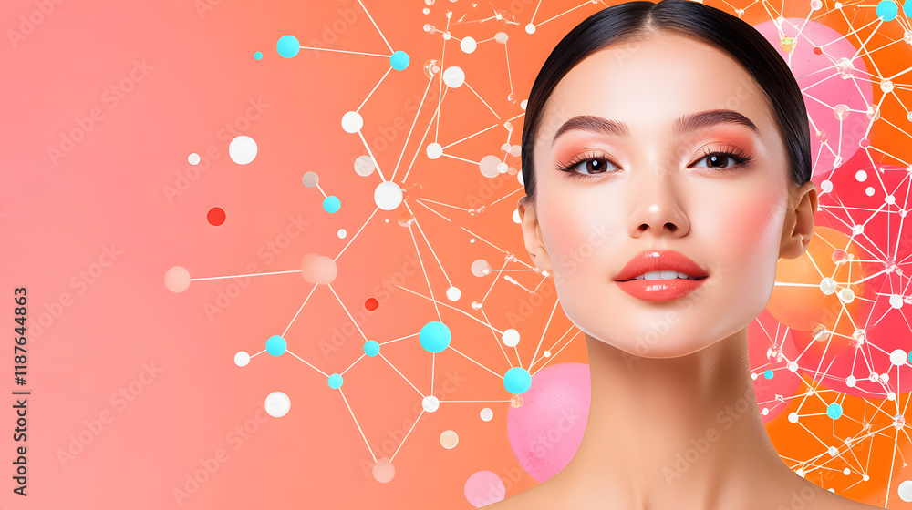 A Conceptual Exploration of Advanced Skincare and Cosmetic Innovation, Blending Organic Patterns, Bioluminescence, and Minimalist 3D Aesthetics A Conceptual Exploration of Advanced Skincare and Cosmetic Innovation, Blending Organic Patterns, Bioluminescence, and Minimalist 3D Aesthetics