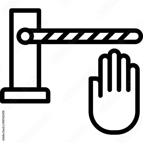 Fence line icon