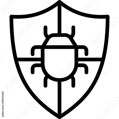 Antivirus line icon