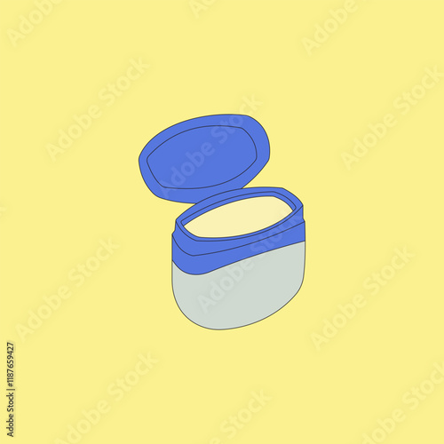 Cream container vector illustration. Product for cosmetic use