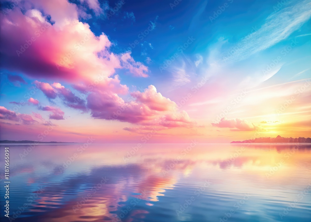 Fototapeta premium Pastel Pink to White Gradient Tranquil Background AI Photo