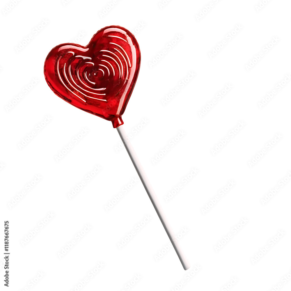 Red Heart Lollipop: A Sweet, Swirling Delight Red Heart Lollipop: A Sweet, Swirling Delight