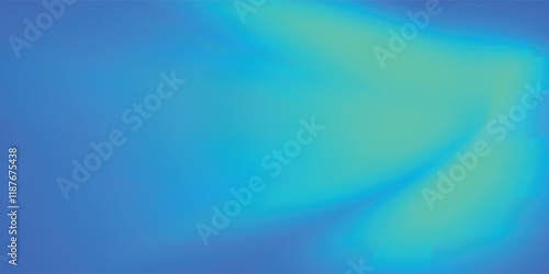 Abstract modern blue background of gradient mesh. Blurred abstract colored aurora sky background.