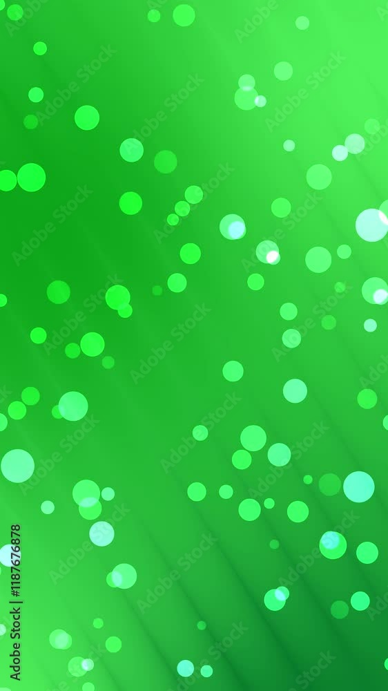 green background with bubbles abstract bokeh looping animation, hd futuristic 4K looping animation, digital rendering 