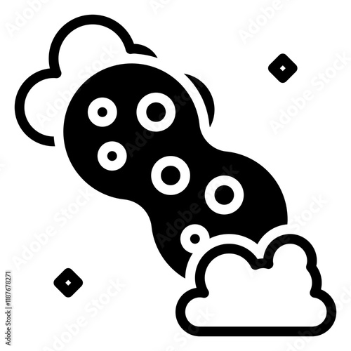 Sponge icon, glyph icon style