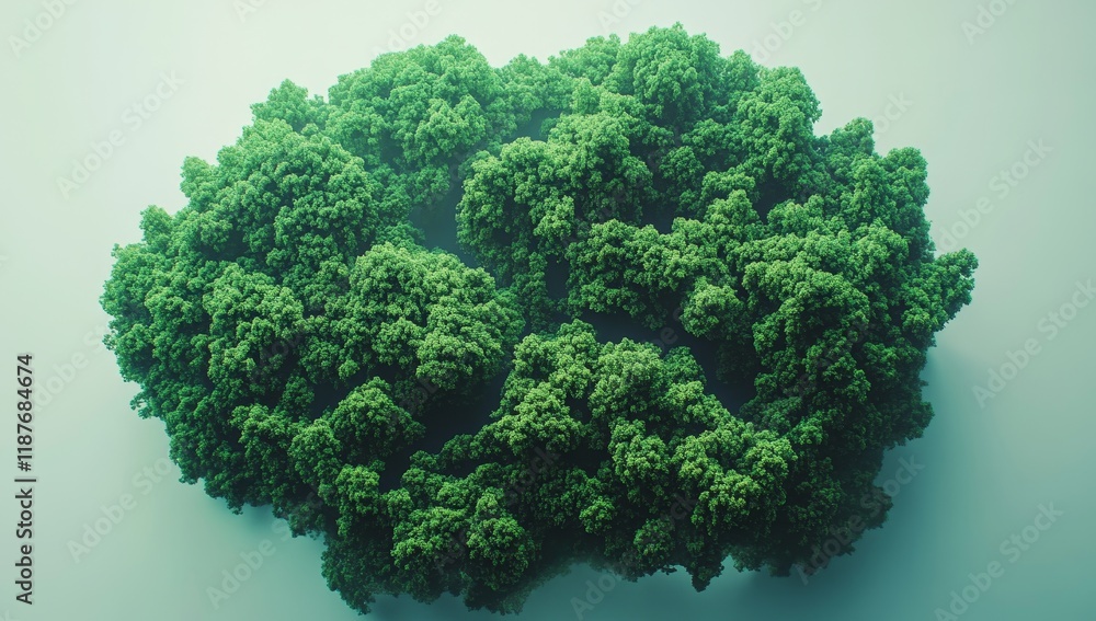 Lush green organic form, abstract nature. Lush green organic form, abstract nature.