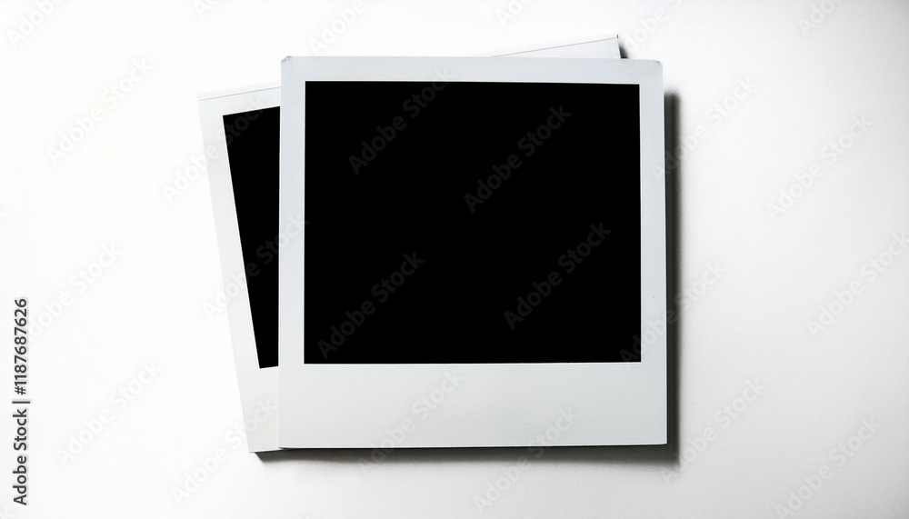 Blank instant photos ready for your memories. Blank instant photos ready for your memories.