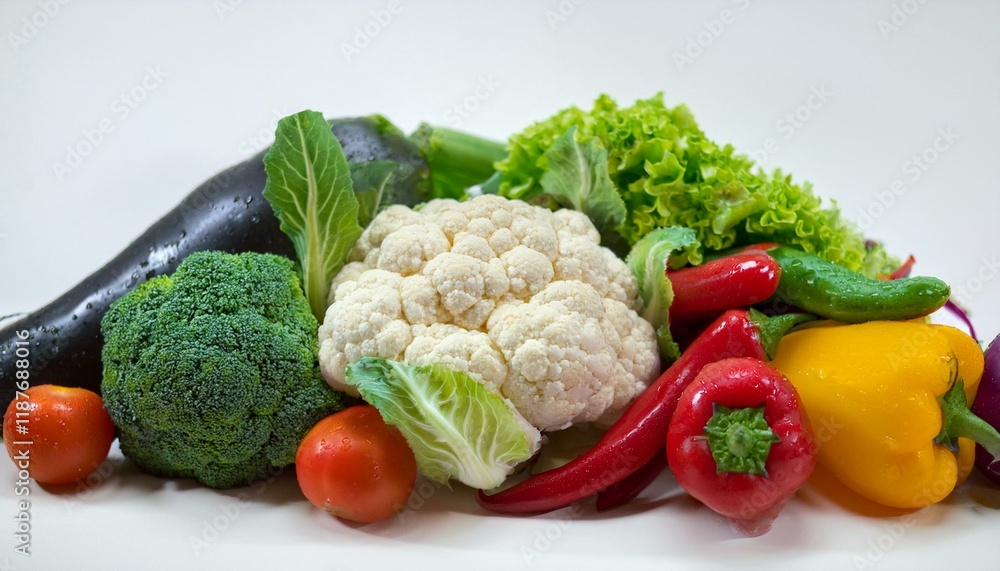Vibrant mix of fresh vegetables. Healthy eating! Vibrant mix of fresh vegetables. Healthy eating!