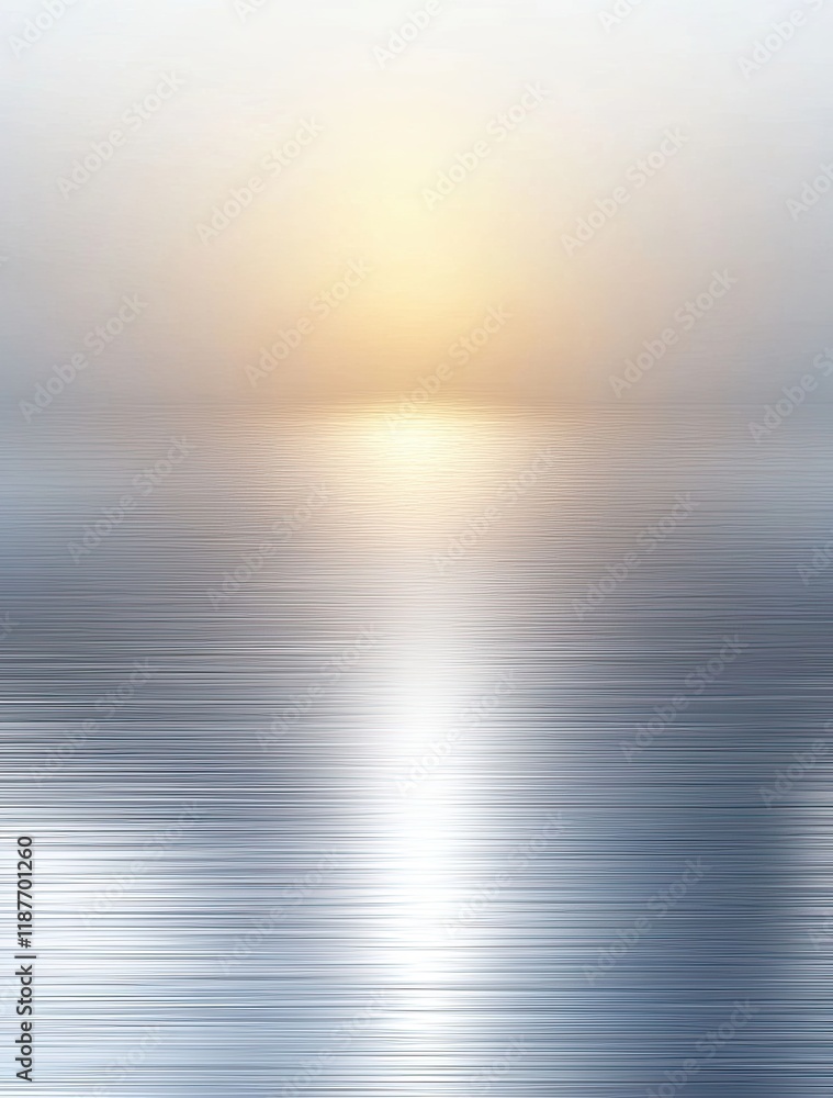 Obraz premium Sunset Reflection on Metal Surface