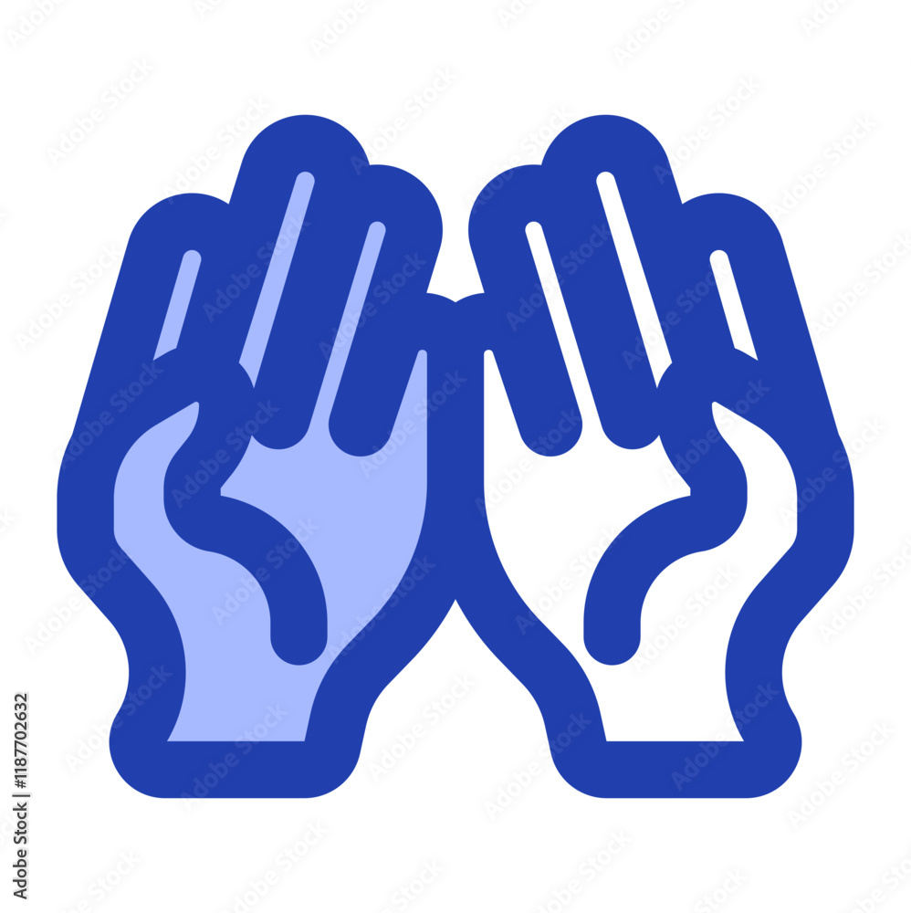 Obraz premium pray time blue style