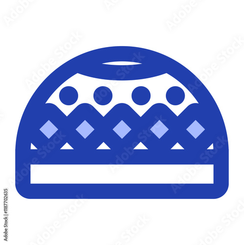 muslim cap blue style