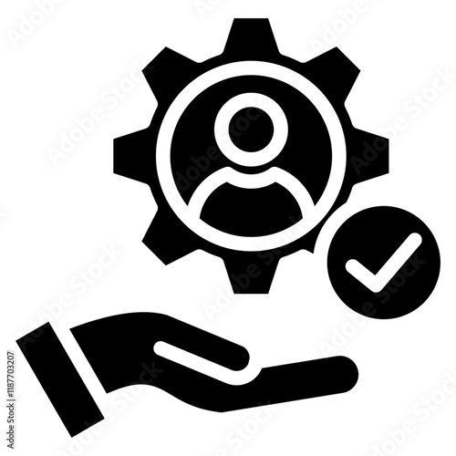Dexterity glyph icon