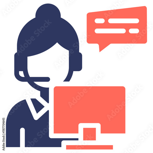 Consultant glyph color icon