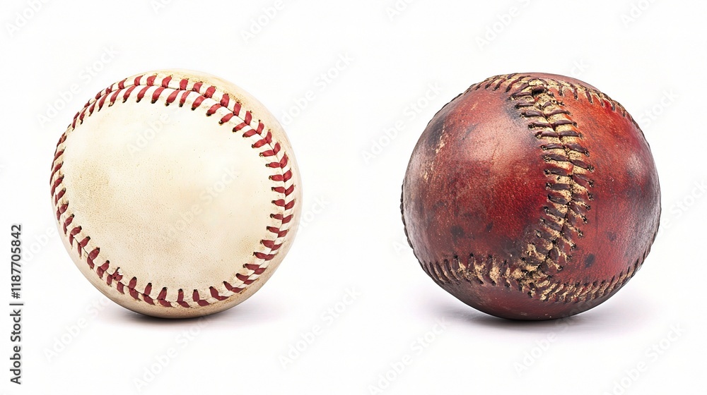 Isolated Baseball on White Background with Clipping Path for Use Isolated Baseball on White Background with Clipping Path for Use