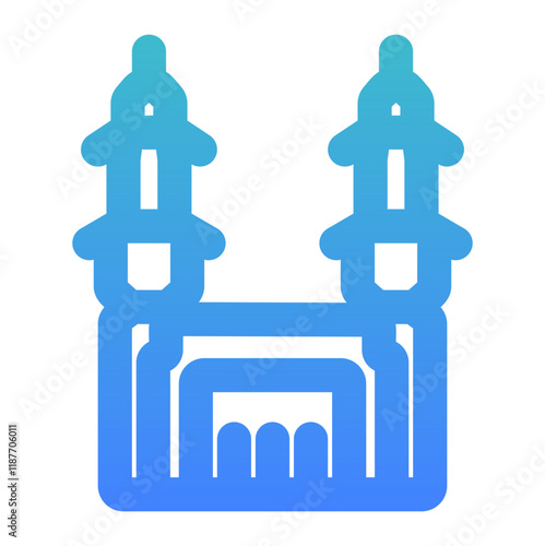kaaba mecca bold gradient style
