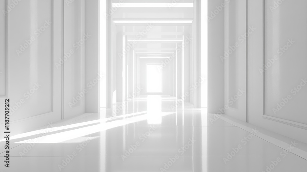 A futuristic white hallway with a glowing light at the end,white hallway with a bright light at the end,Empty white futuristic corridor with a glowing light in the distance A futuristic white hallway with a glowing light at the end,white hallway with a bright light at the end,Empty white futuristic corridor with a glowing light in the distance