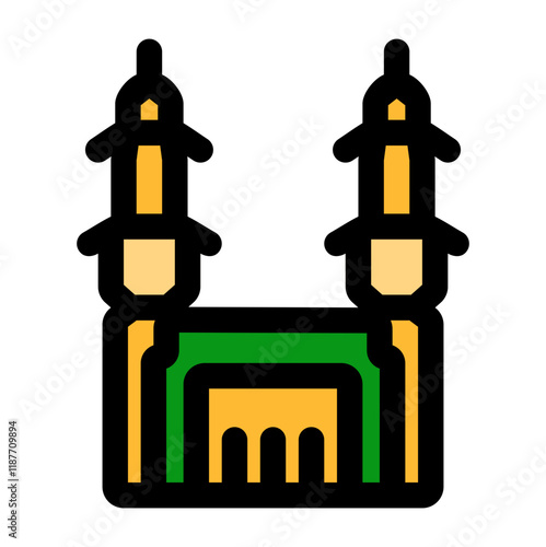 kaaba mecca fill color style