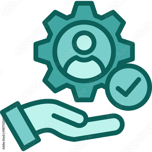 Dexterity solid icon