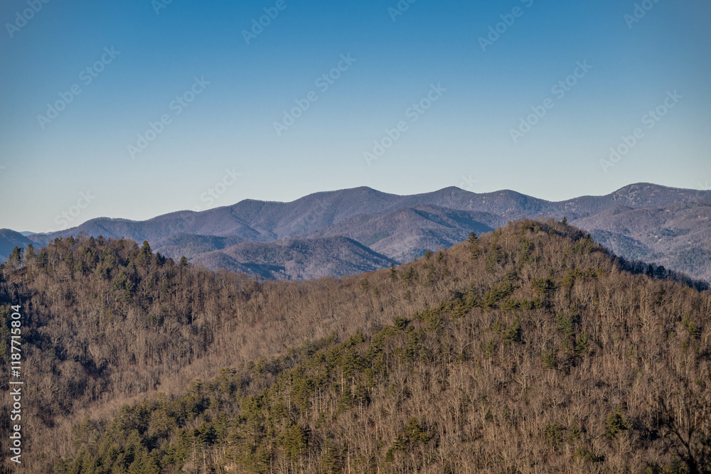 Naklejka premium black rock mountain state park, georgia