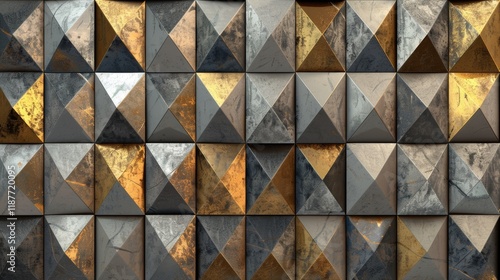 Wallpaper Mural Geometric Pyramid Texture Wallpaper Torontodigital.ca