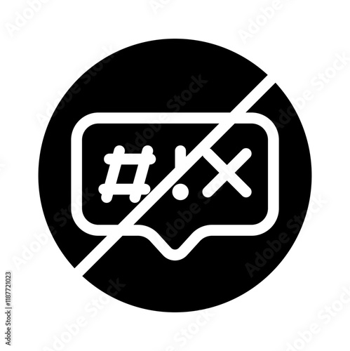 no bad words glyph style