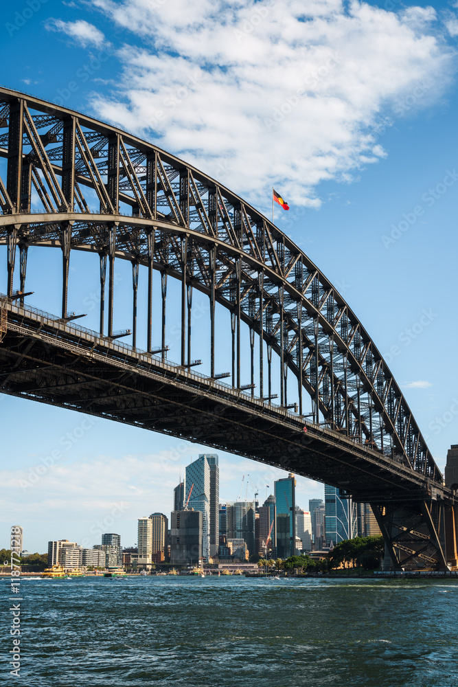 Harbour bridge and downtown city district, Sydney, Australia Harbour bridge and downtown city district, Sydney, Australia
