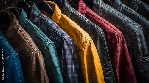 Capturing the Quintessential Essence of 90s Grunge Fashion Through an Artistic Fabric Display