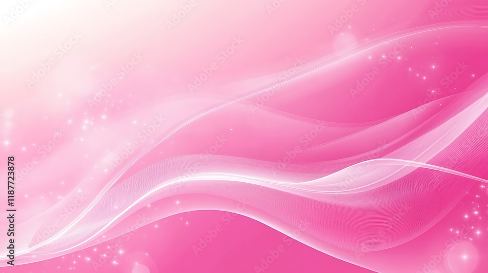 Abstract Pink Wave Background With Sparkling Lights Abstract Pink Wave Background With Sparkling Lights