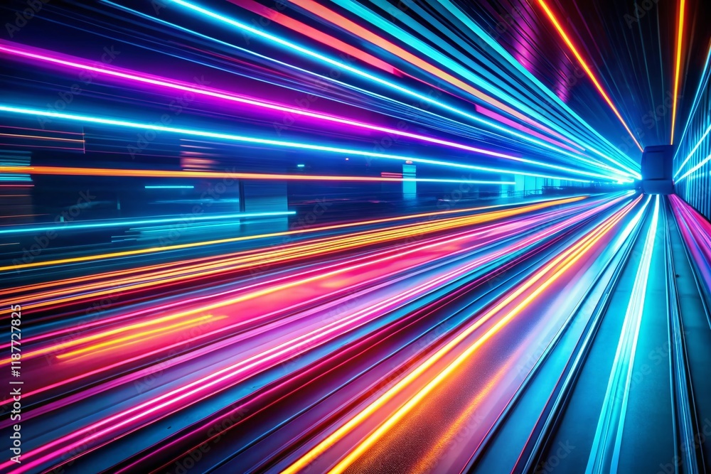 Dynamic Neon Speed Lines: Glowing Light Trails Background for Motion Design Dynamic Neon Speed Lines: Glowing Light Trails Background for Motion Design