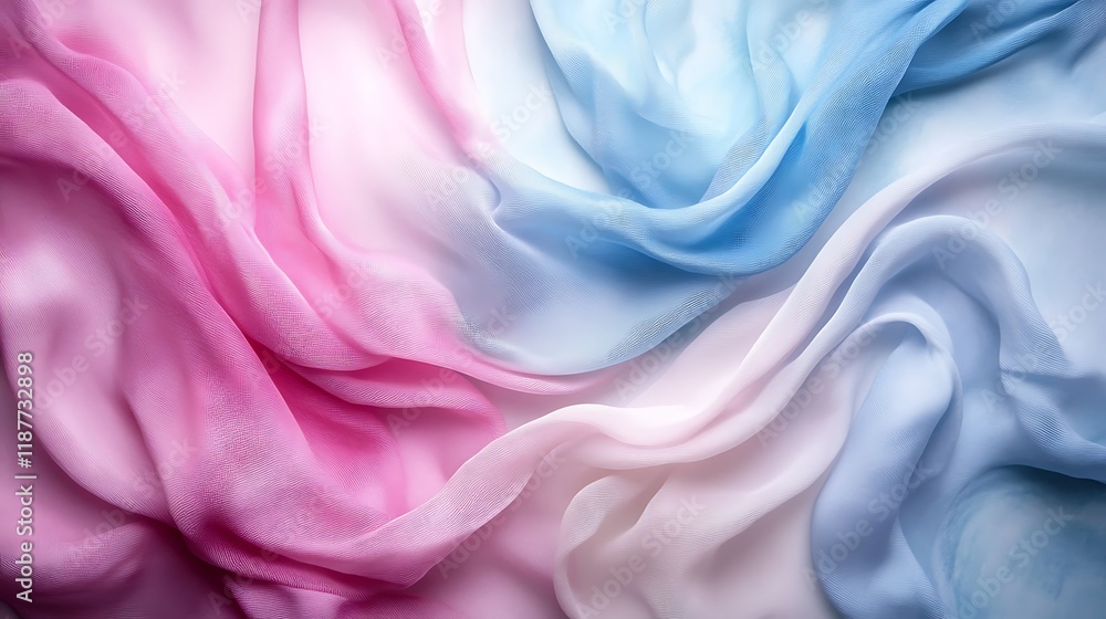 Pastel fabric folds, gradient texture, soft background, design resource Pastel fabric folds, gradient texture, soft background, design resource