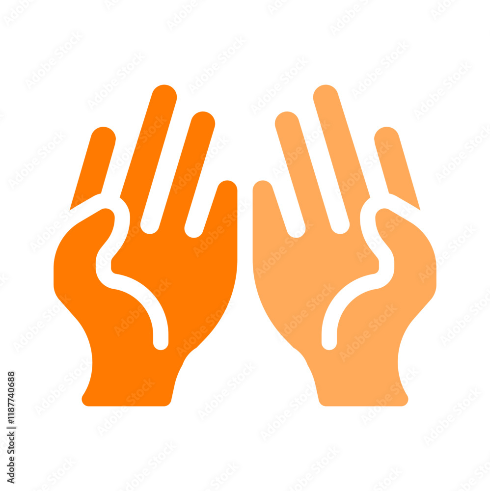 Obraz premium pray time orange style