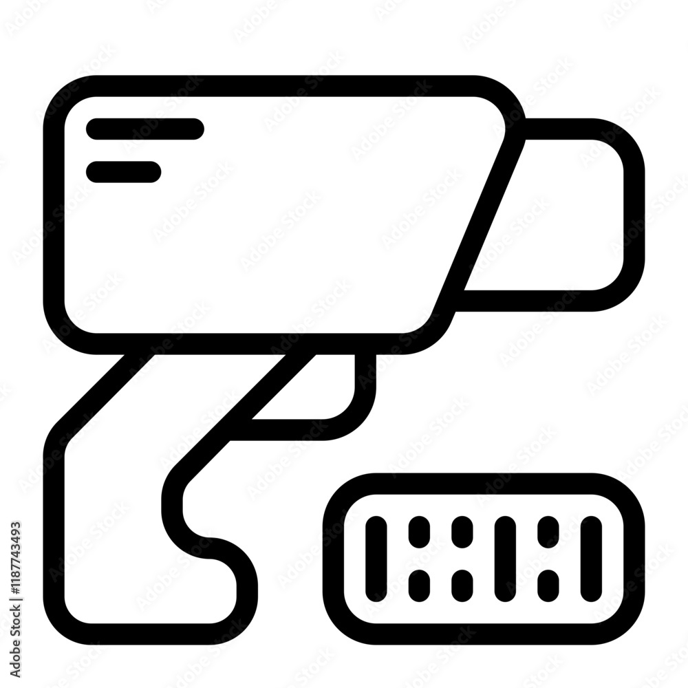 Barcode Scanning Line Icon