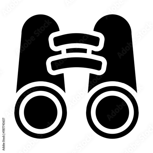 Binoculars Solid Icon