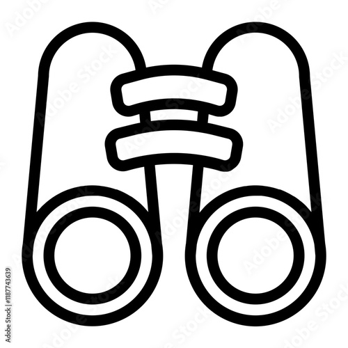 Binoculars Line Icon