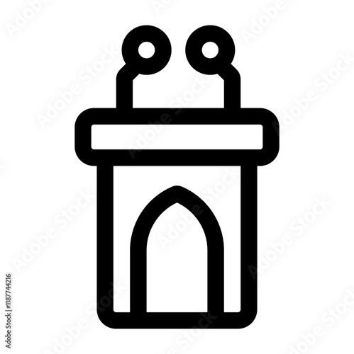 pulpit outlined style