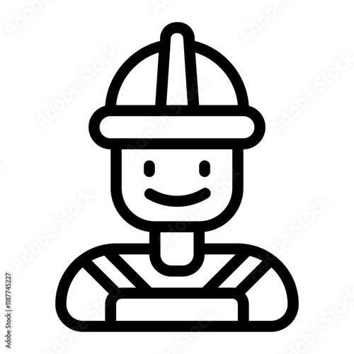 Civil Engineer  Line Icon