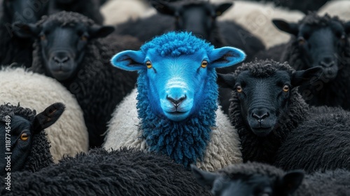 The Blue Sheep Stands Out photo