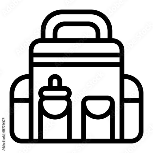 Diaper Bag Line Icon