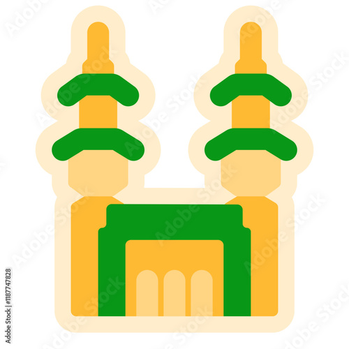 kaaba mecca sticker style