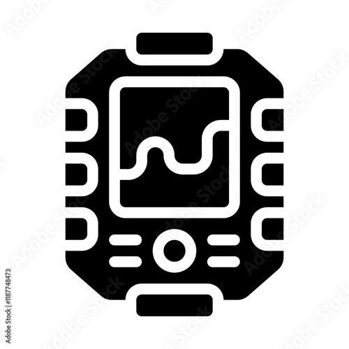 Echo Sounder Solid Icon