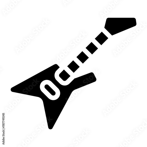 Electric Bass Guitar Solid Icon