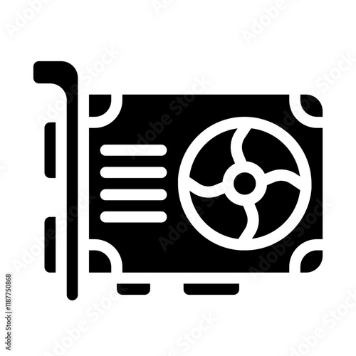 Graphic Card Solid Icon