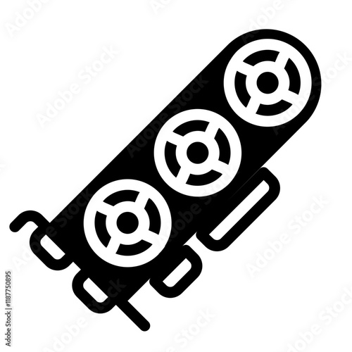 Graphic Card Solid Icon