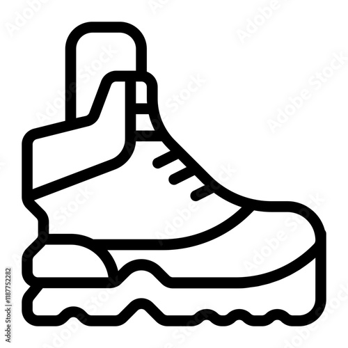 Hiking Boots Line Icon