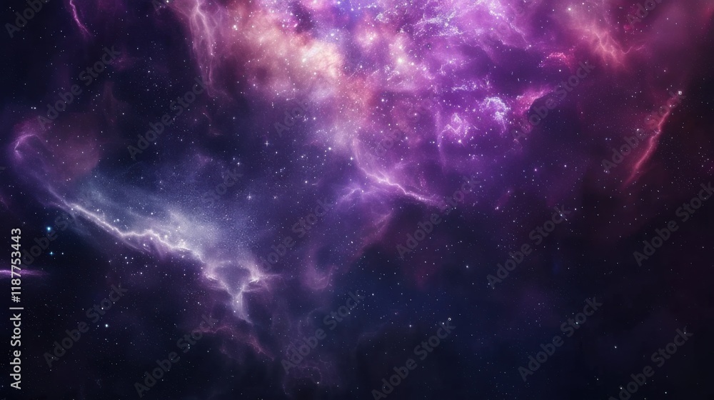 a cosmic galaxy abstract with swirling stars and colorful nebula clouds, No objects, white space in the center of the page for text a cosmic galaxy abstract with swirling stars and colorful nebula clouds, No objects, white space in the center of the page for text